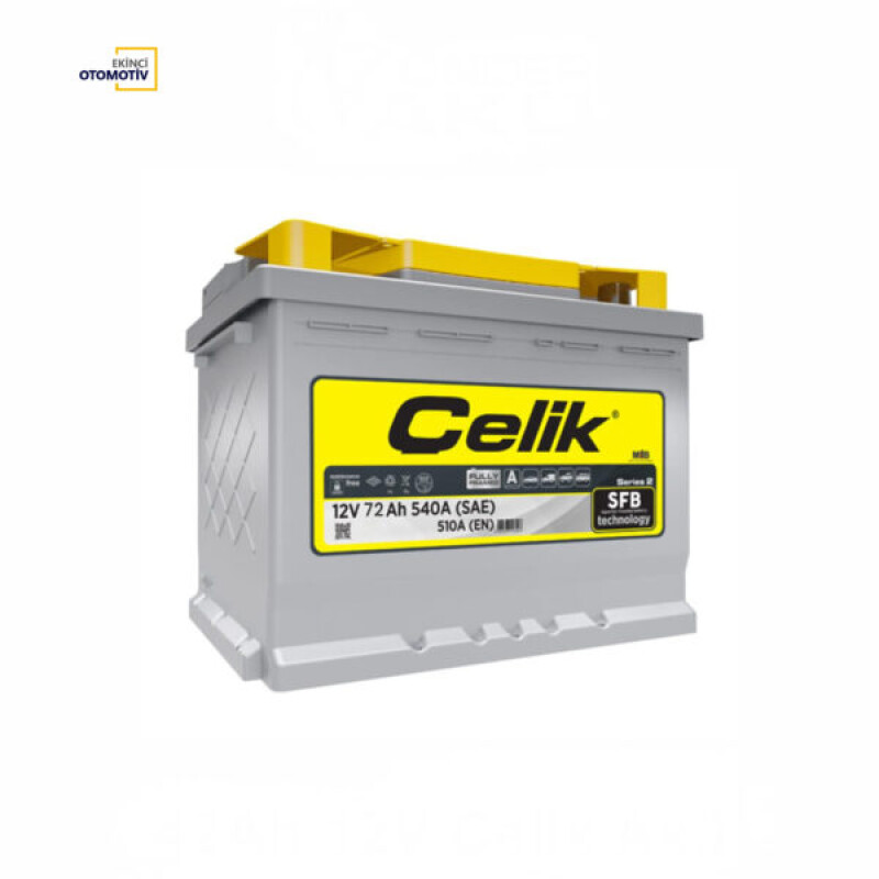 ÇELİK 12V 72 AH AMPER AKÜ SFB